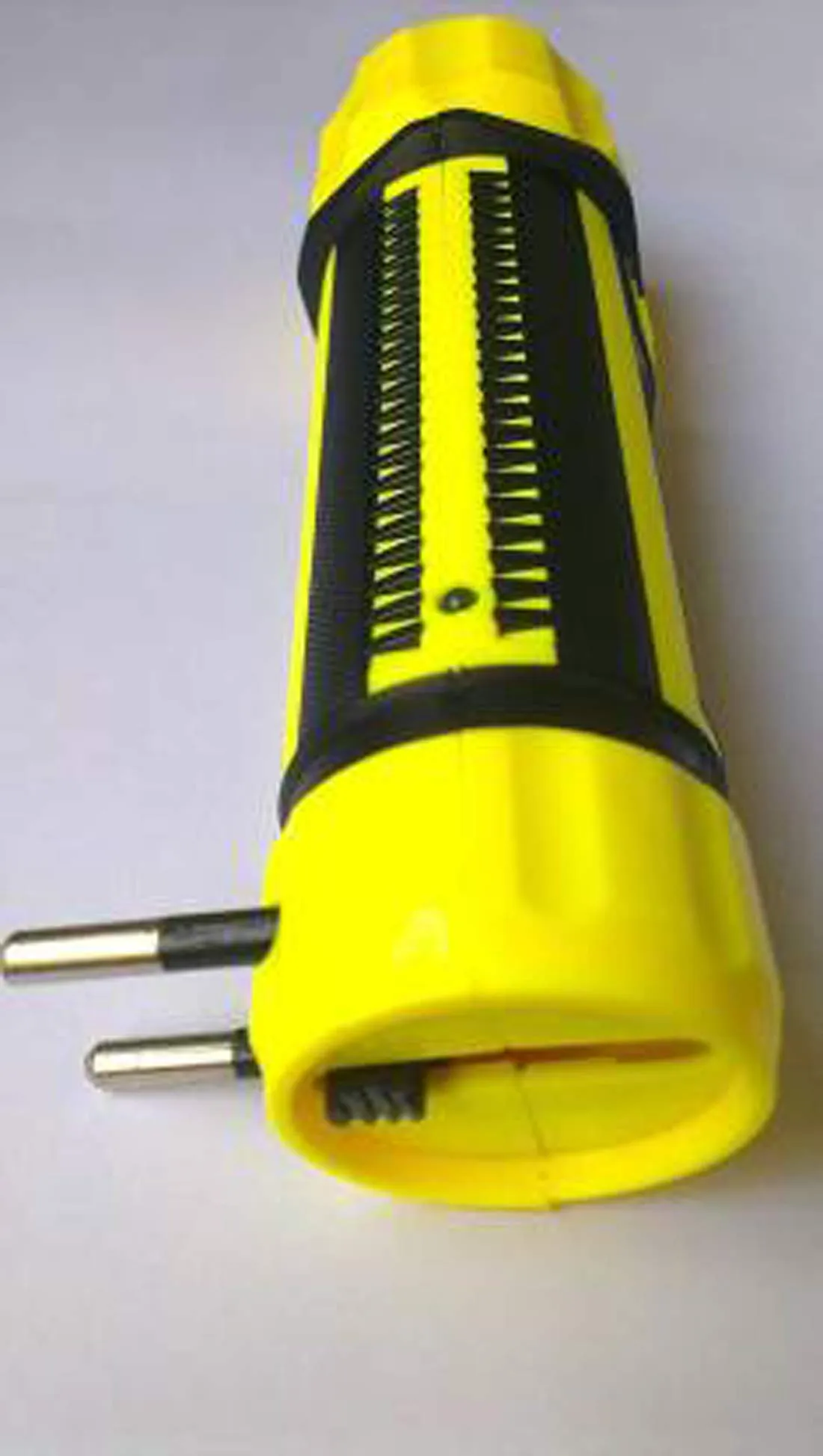 Kuber Industries 2 Piece Hi Power Dual Mode LED Rechargeable Mini Portable Packet Torch Light Flashlight (Yellow)-CTKTC022969