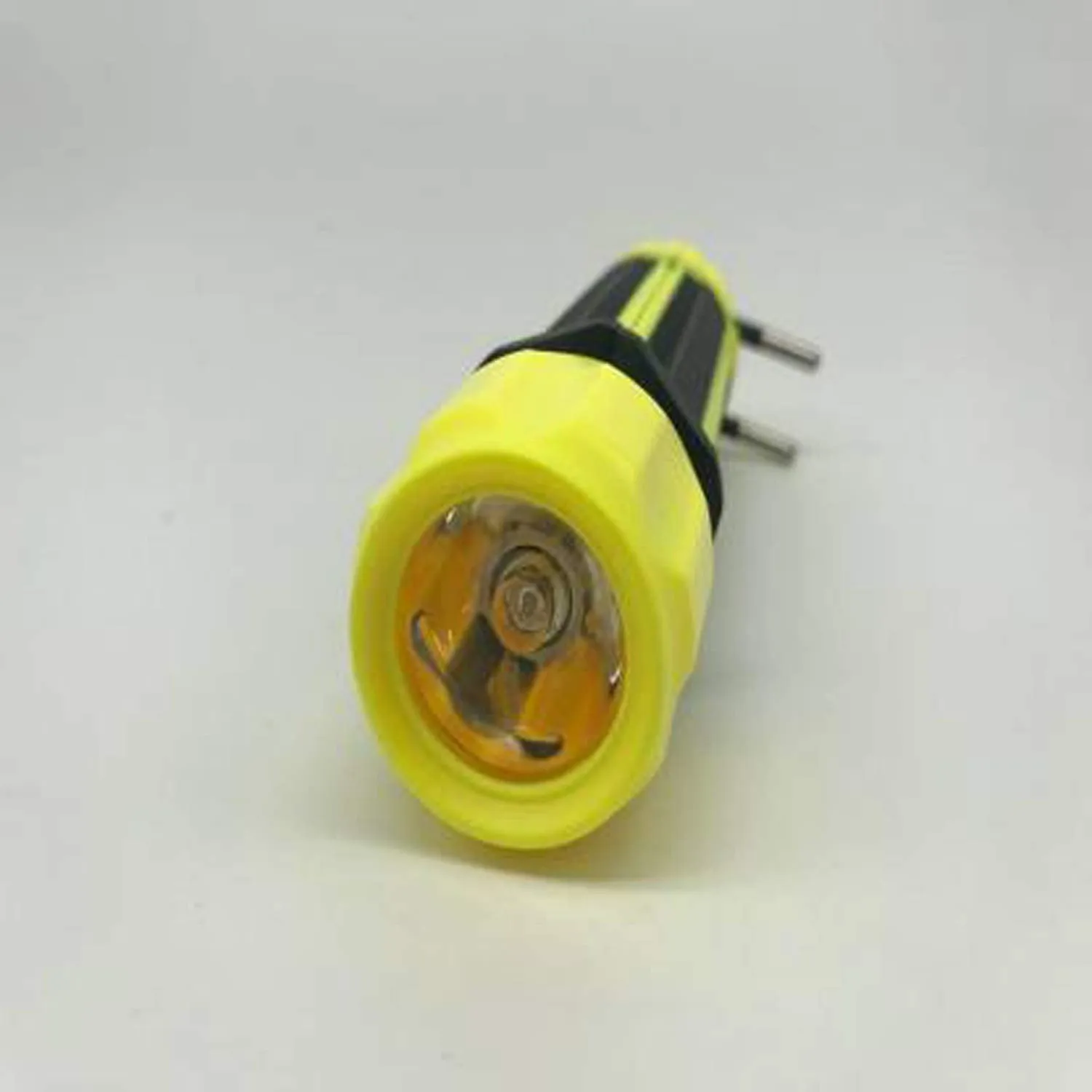 Kuber Industries 2 Piece Hi Power Dual Mode LED Rechargeable Mini Portable Packet Torch Light Flashlight (Yellow)-CTKTC022969