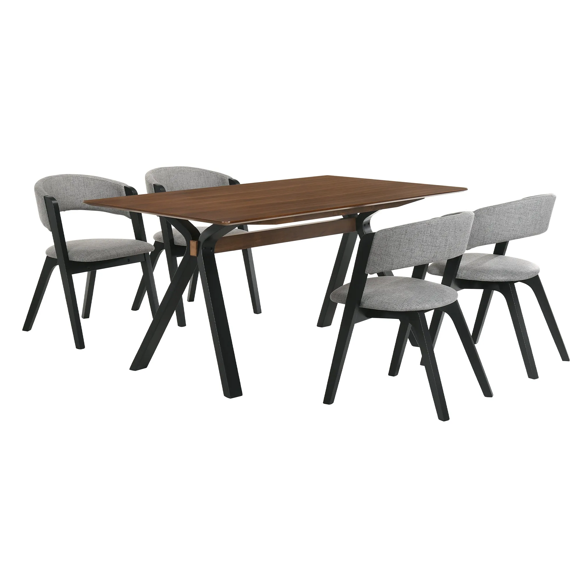 Laredo and Rowan 5 Piece Rectangular Dining Set