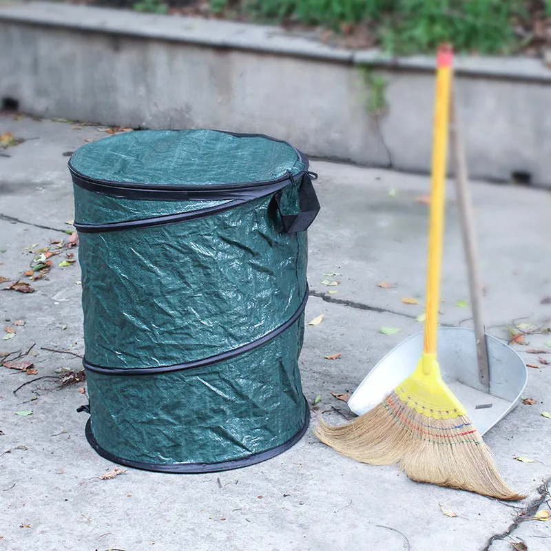 Large-capacity 250L Trash Bag Round Bucket For Cleaning Garden Leaves