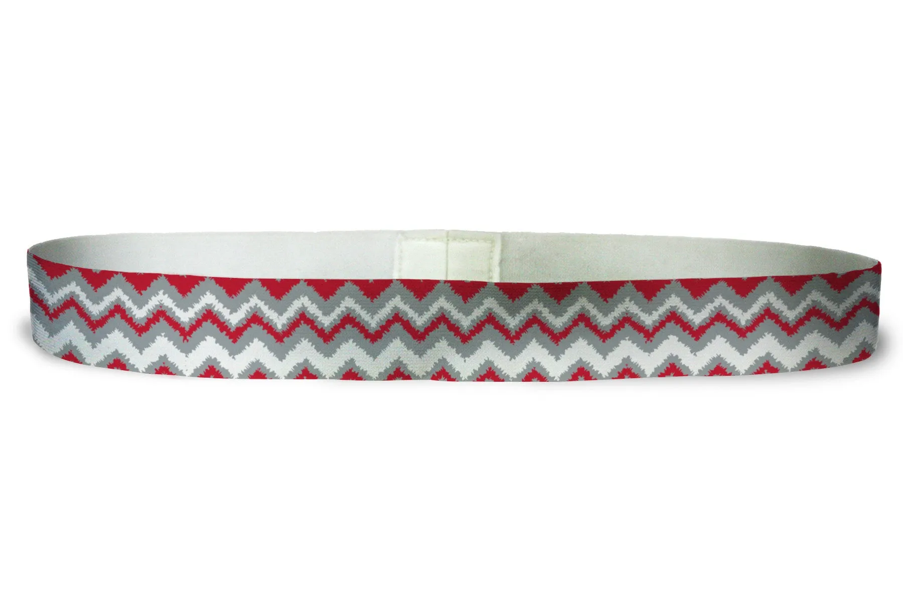 Loopty Loop Chevron Blurred Red Grey