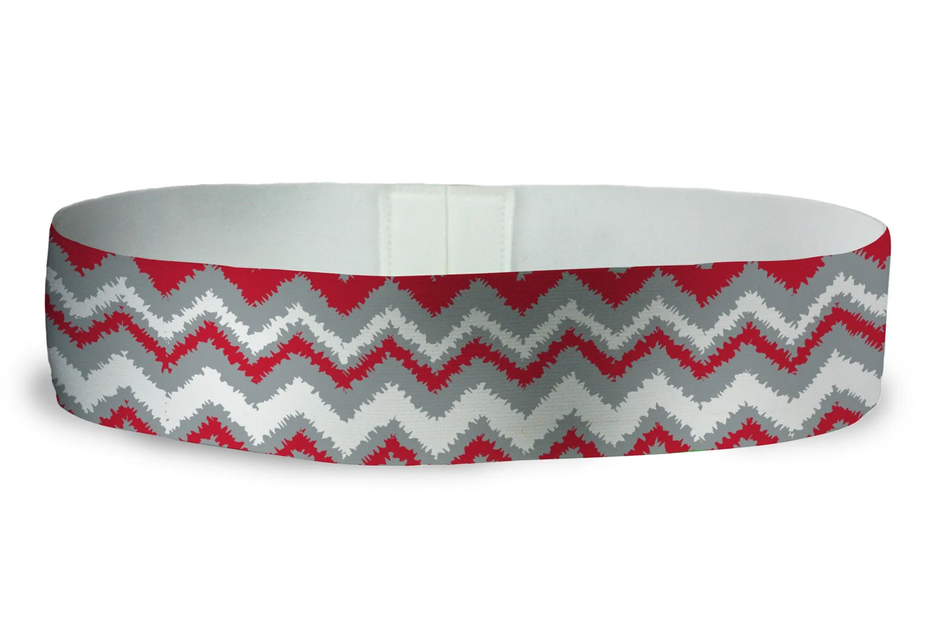 Loopty Loop Chevron Blurred Red Grey