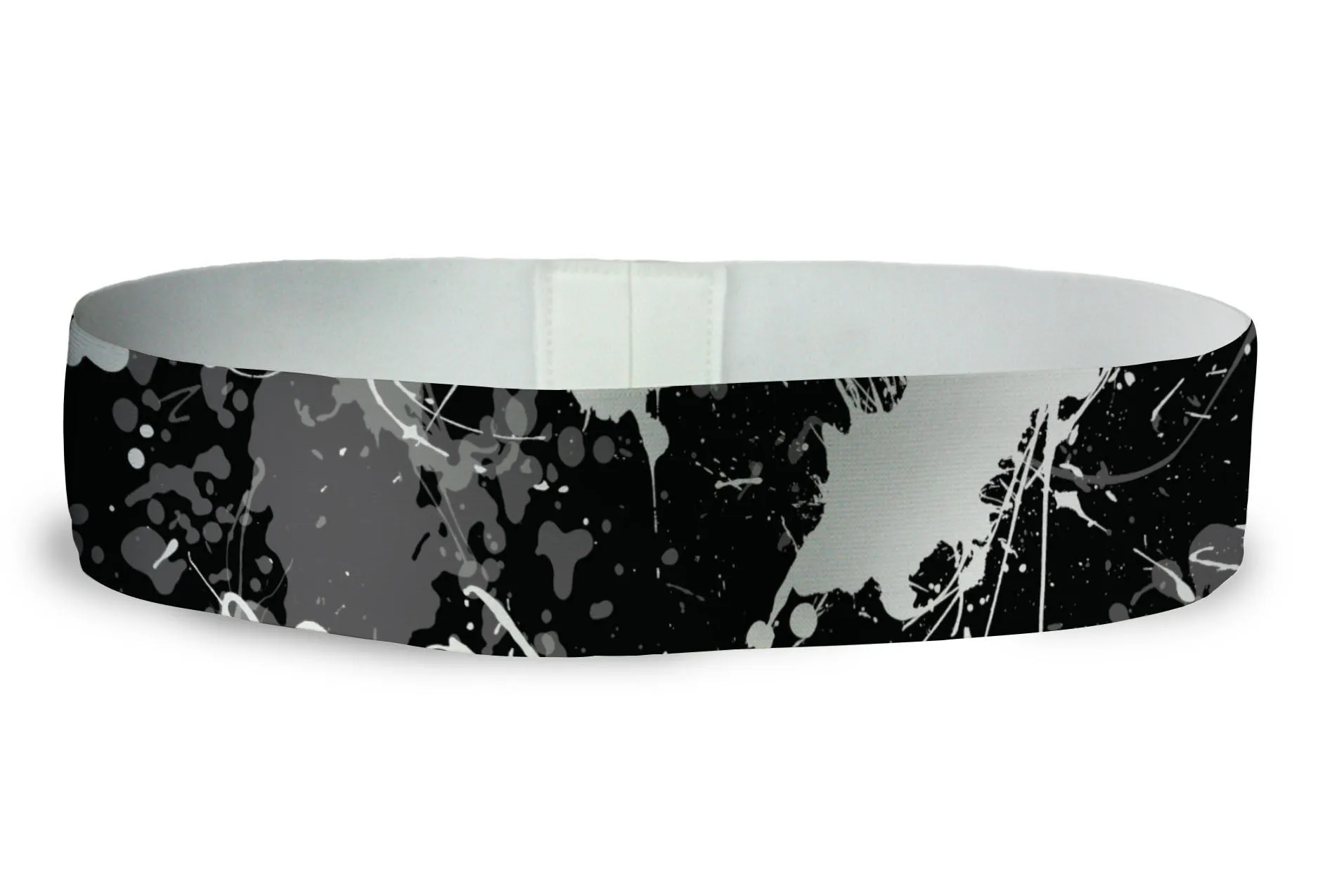 Loopty Loop Paint Splatter Black White