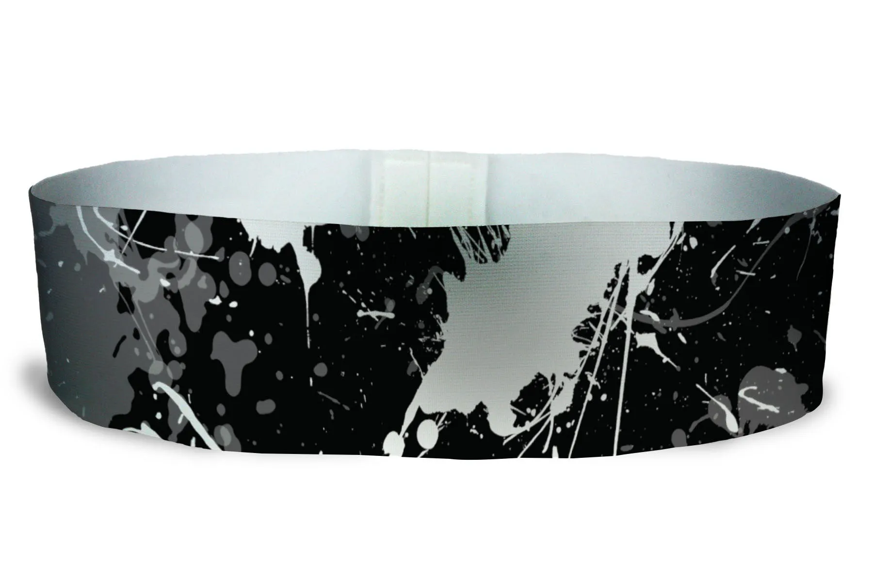 Loopty Loop Paint Splatter Black White