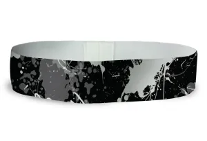 Loopty Loop Paint Splatter Black White