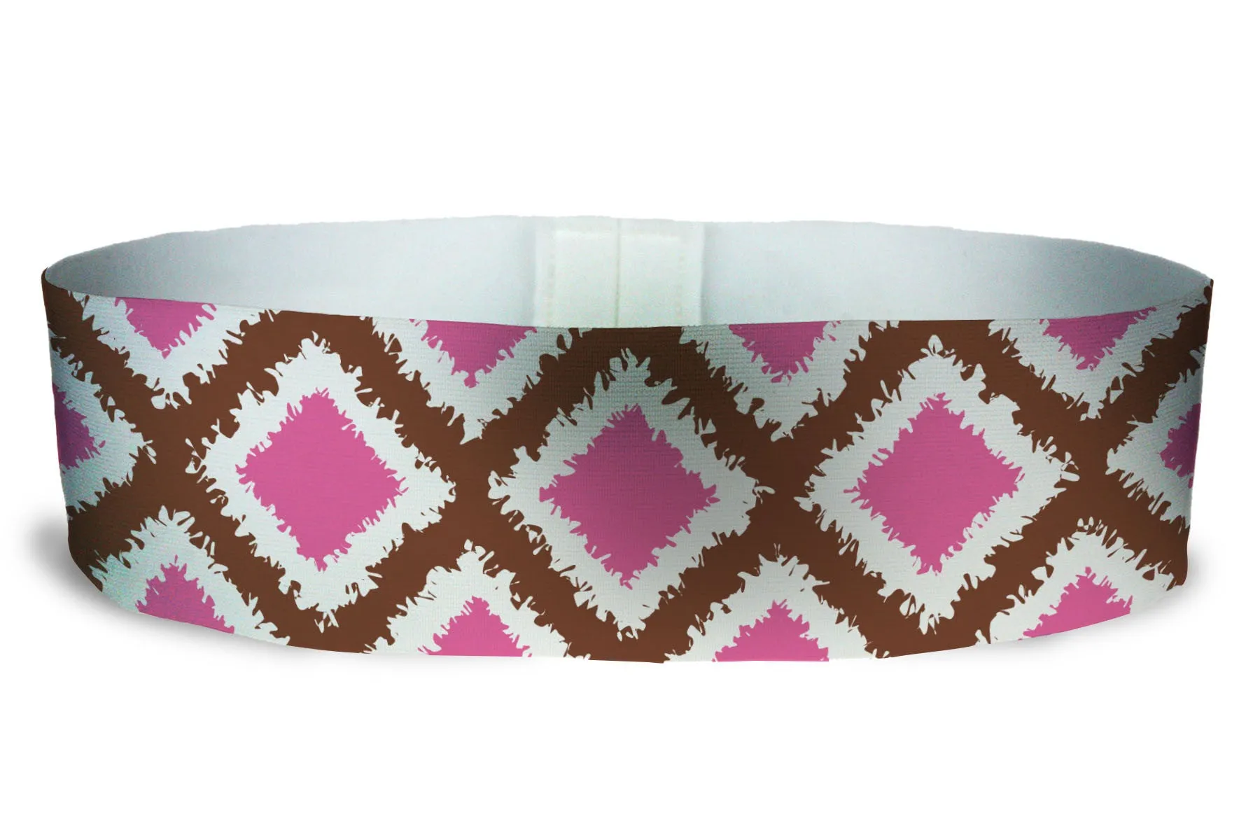 Loopty Loop Tribal Diamonds Pink Brown