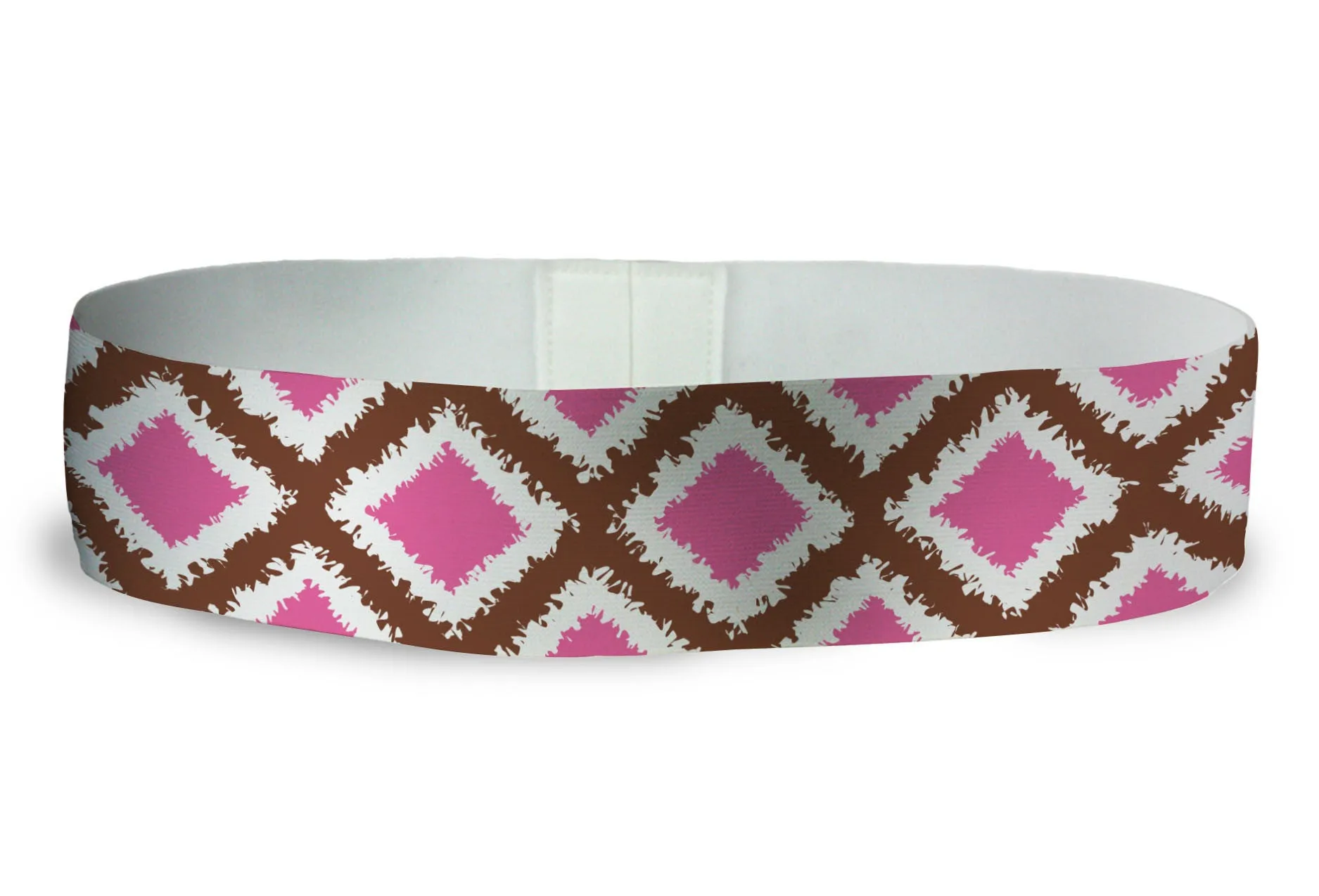 Loopty Loop Tribal Diamonds Pink Brown