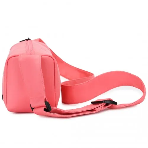 Miss Lulu Vintage Chic Pink Crossbody Bag - Lightweight & Water-Resistant - Ideal for Daily Use