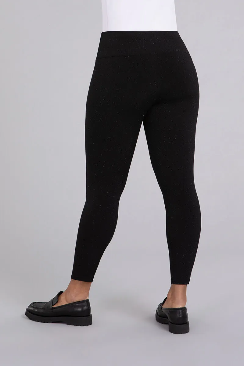 Nu Yoke Legging | Black Sparkle