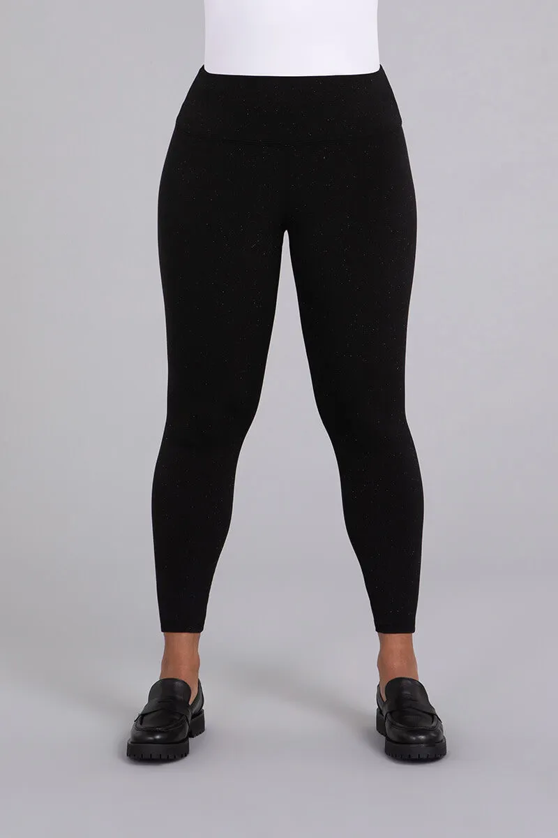 Nu Yoke Legging | Black Sparkle