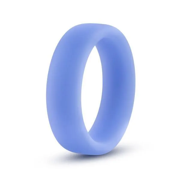 Performance Silicone Glow in the Dark Cock Ring - Blue