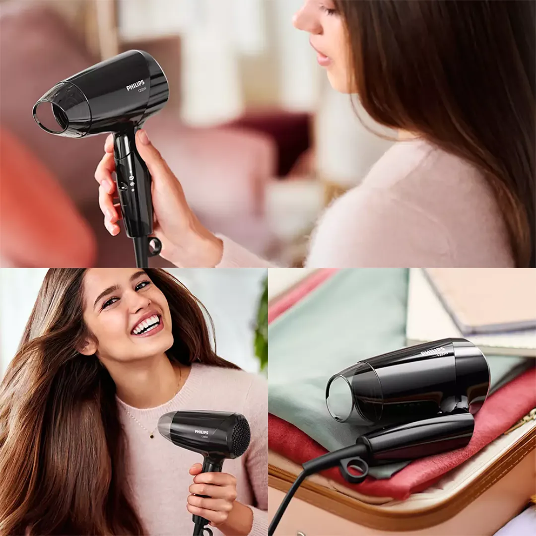 Philips BHC010 1200W EssentialCare Foldable Hair Dryer