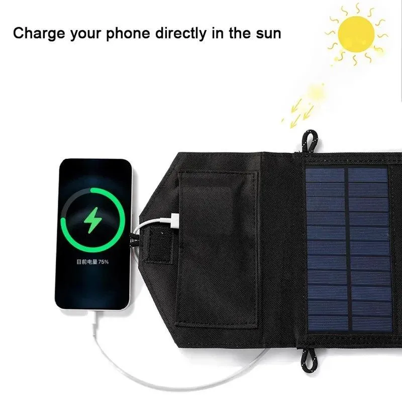 Practical 800W Foldable Solar 6 Panels Charger USB 5V