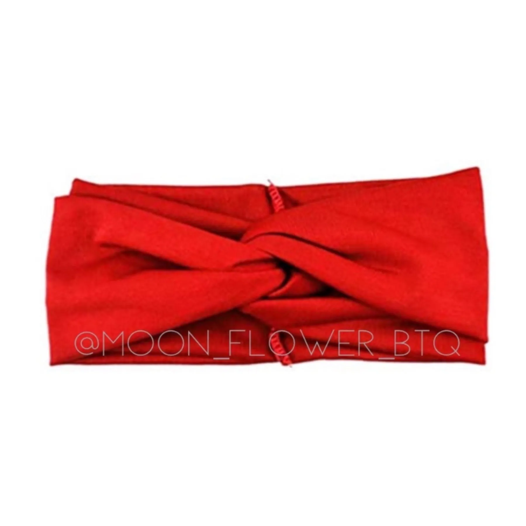 Red Twist Turban Headband Ear Warmer