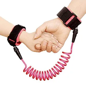 Safe-O-Kid- Wrist Link, Adjustable Strap Safety Link for Baby- Pink