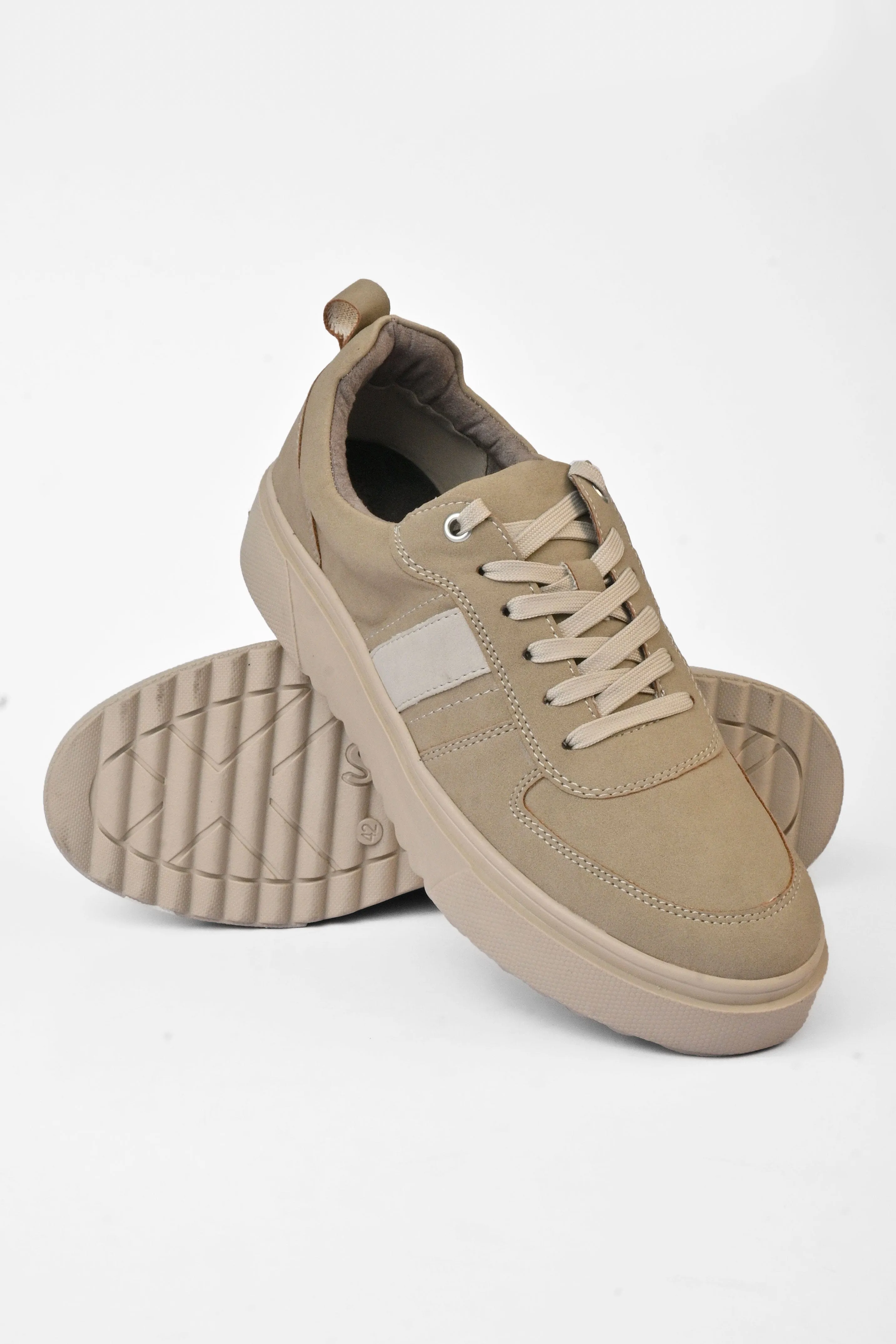 S.Oliver Unisex Stripes Style Comfortable Leather Sneakers