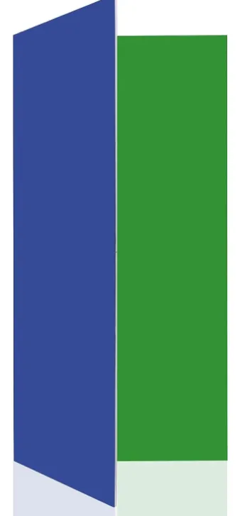 Spectrum V-Flat Master Foldable Rigid Backdrop (Chroma Key Green & Blue)