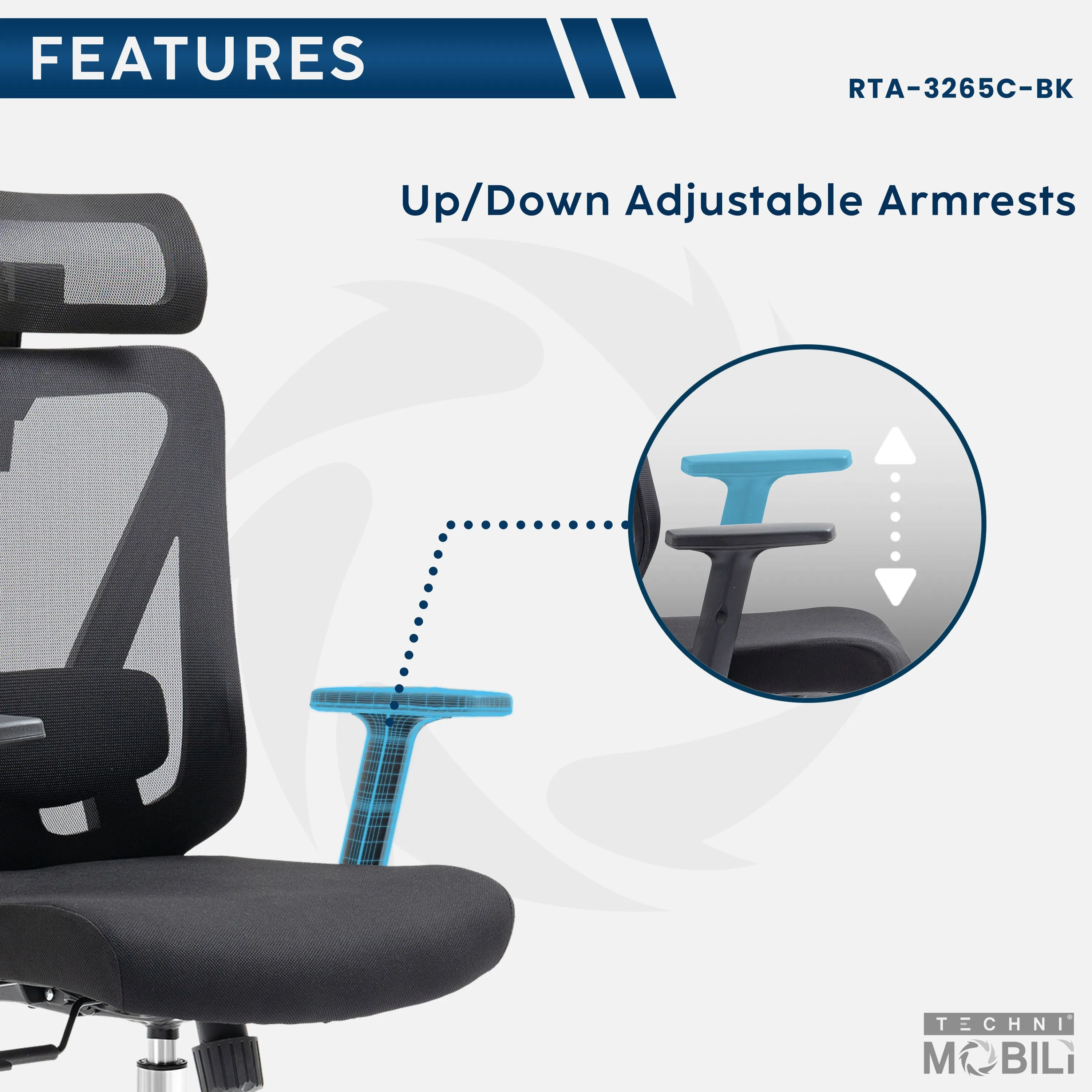 Truly Ergonomic Mesh Office Chair with Headrest & Lumbar Support