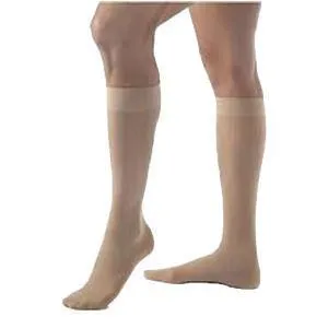 UltraSheer Women's Knee-High Firm Compression Stockings Small, Natural