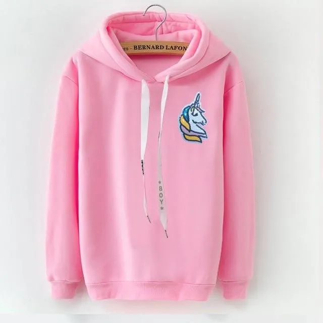 Unicorn Long-Sleeve Hoodie