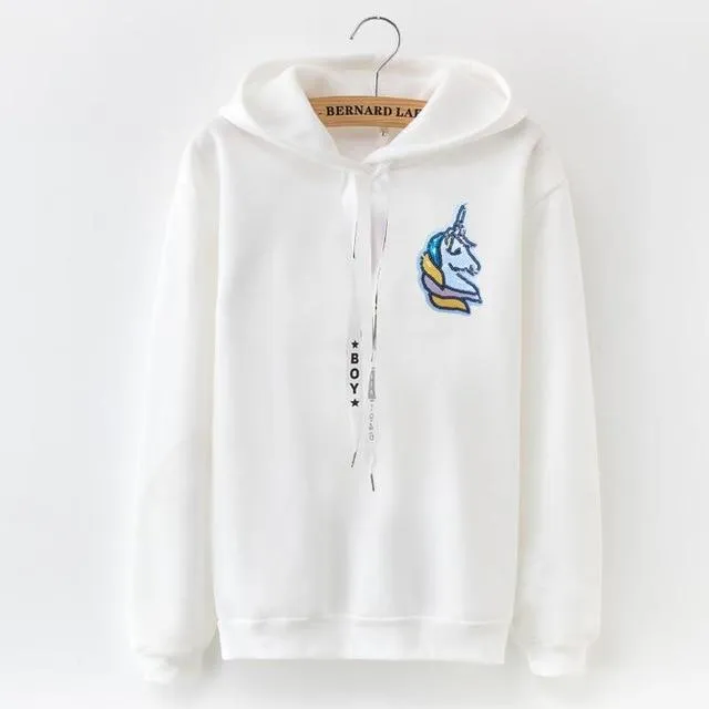 Unicorn Long-Sleeve Hoodie