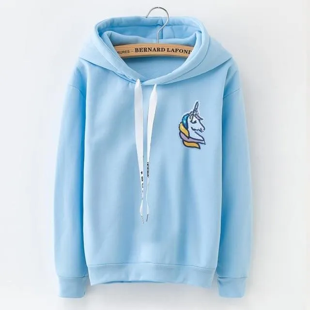 Unicorn Long-Sleeve Hoodie