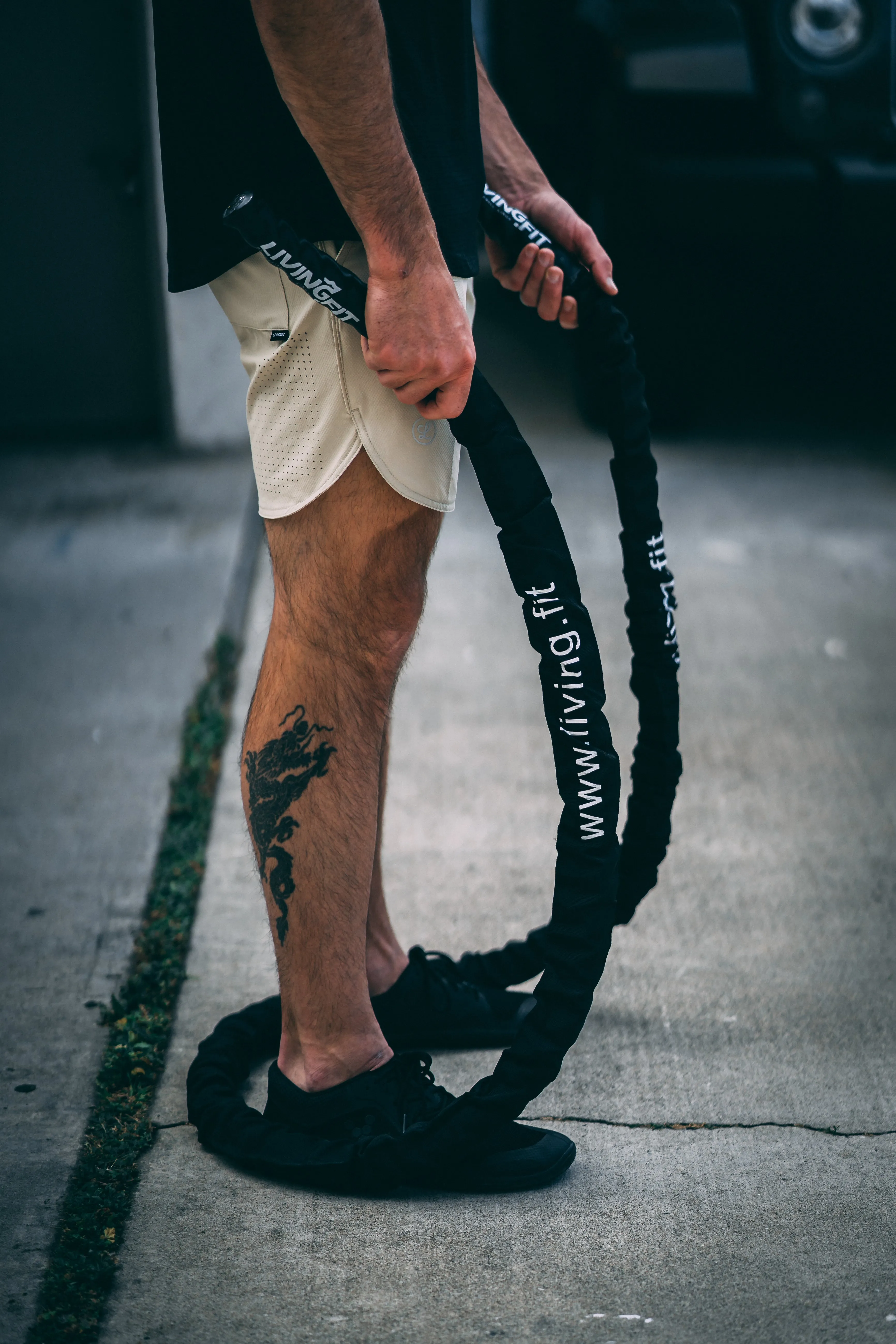 Weighted Jump Rope - Canvas Covered Heavy Jump Rope, For Indoor & Outdoor Total Body Workouts