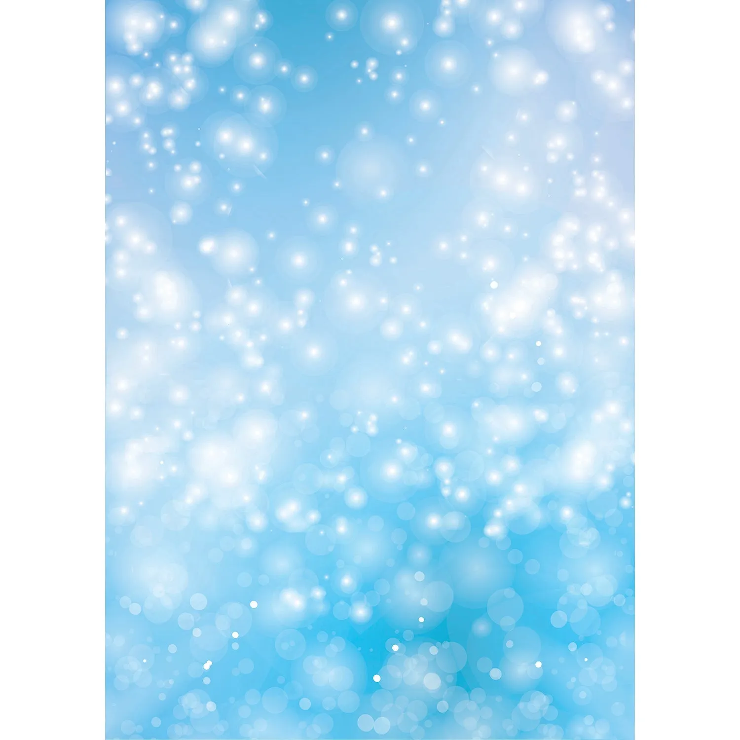 X-Drop Canvas Backdrop – Blue Classic Bokeh (5' x 7')