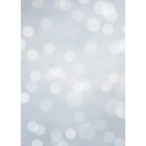 X-Drop Canvas Backdrop – Gray Subtle Bokeh (5' x 7')