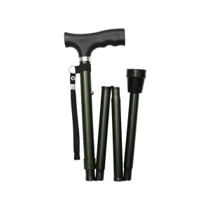 Ziggy Green Height Adjustable Folding Walking Stick