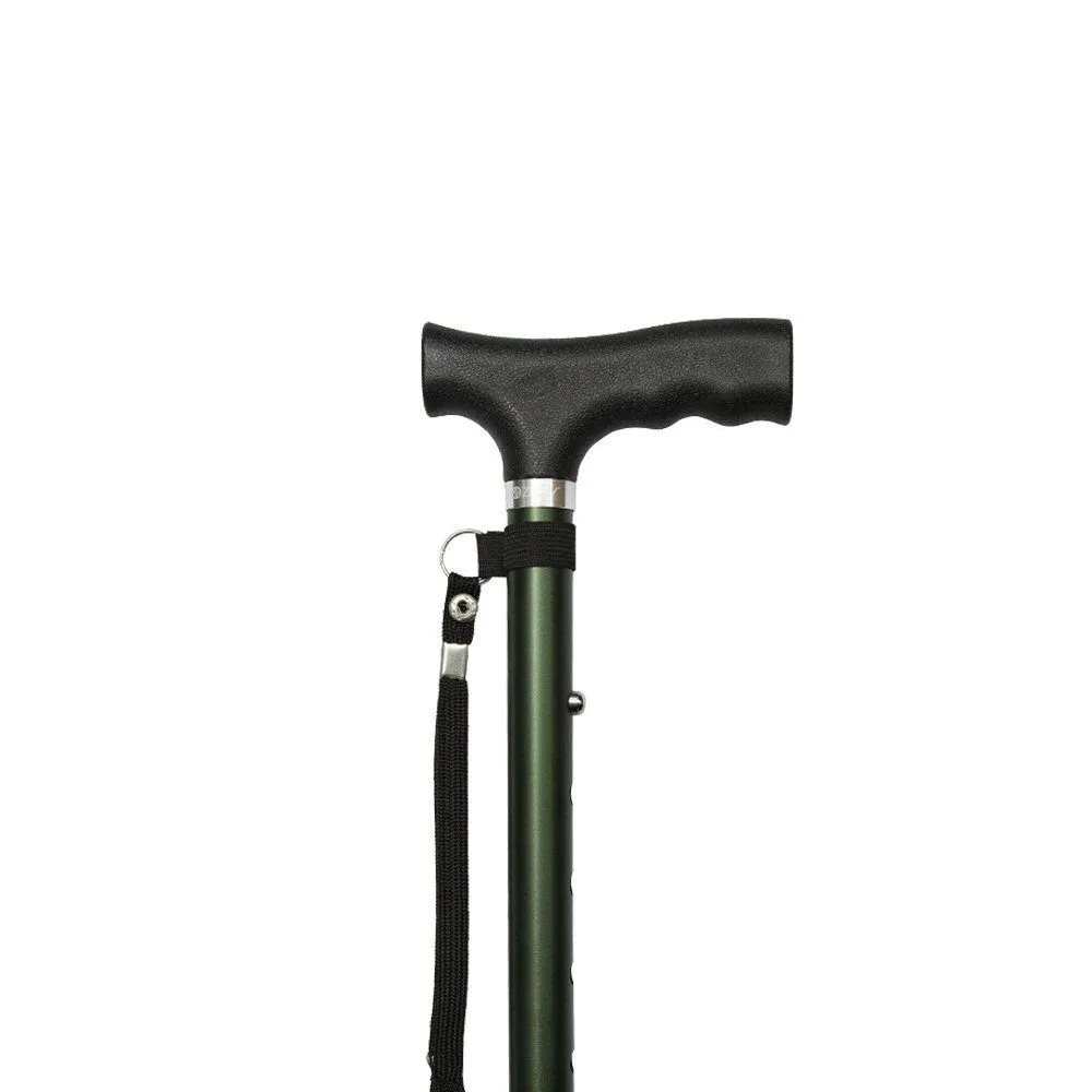 Ziggy Green Height Adjustable Folding Walking Stick